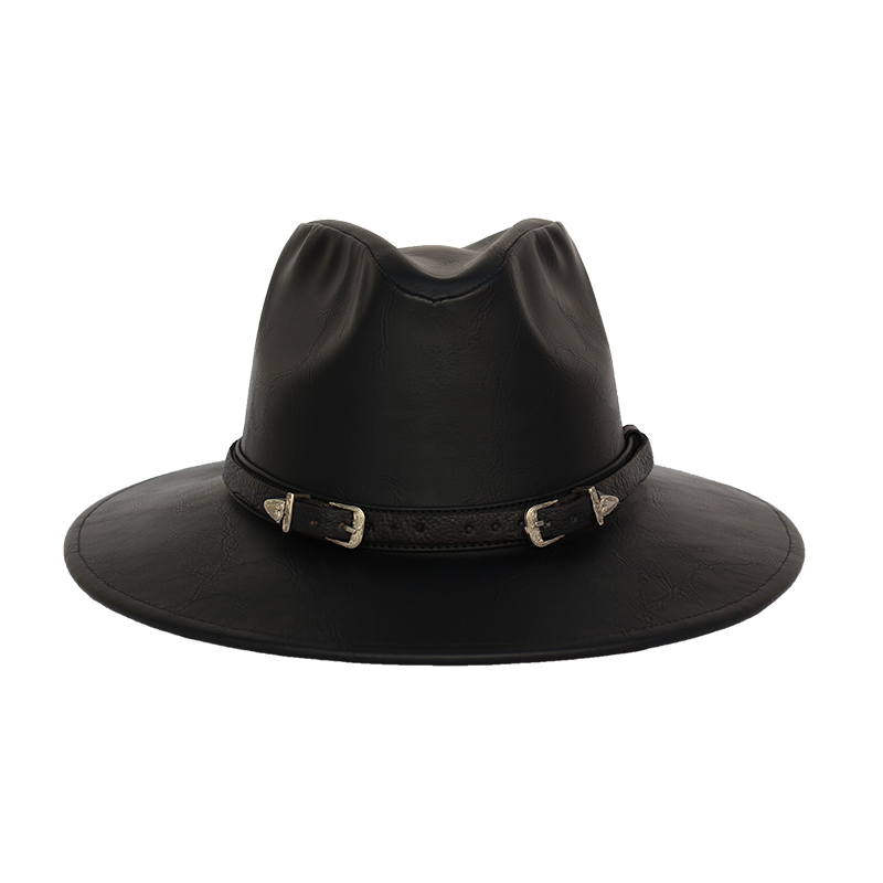 ADJUSTABLE BUCKLE BLACK HAT BAND